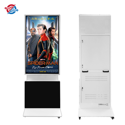 CMS Indoor Digital Signage 55 Inch One Key Switch Display Direction Between Horizontal Vertical