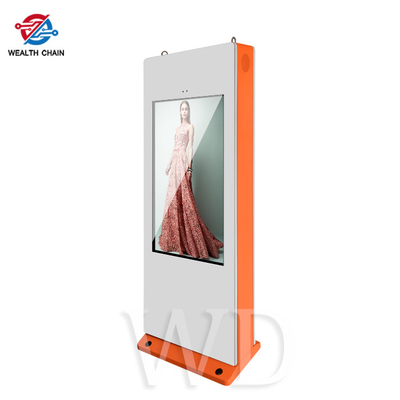Floor Standing Outdoor LCD Digital Signage Kiosk 32&quot; - 75&quot; 2500nits / 3000nits