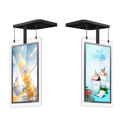 Hanging Double Sided Window HD LCD Display 43 Inch